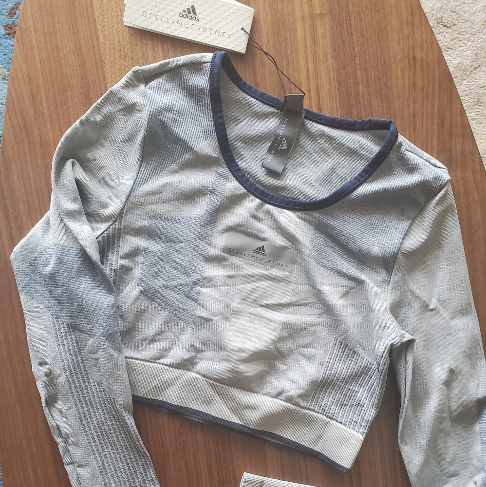 Adidas x Stella McCartney  cropped workout top